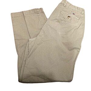 Tommy Hilfiger Khaki Pleated Pants 34x34